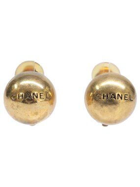 Chanel Logo Ball Earring
